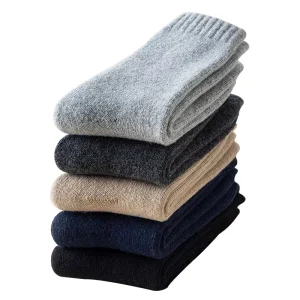 Winter Warm Knitted Wool Thick Terry Socks Thermal Socks for Winter Men