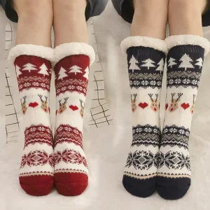 Winter Warm Slipper Socks Fuzzy Comfortable Anti Slip Socks Thick Women Gift Socks