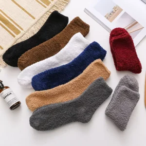 Winter Warmer Unisex Floor Sleeping Socks Women Thicken Thermal Wool Cashmere Snow Socks Velvet Thick Socks for Mens