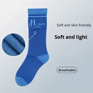 Winter Women’s Crew Length Thick Casual Socks Made Aerogel Fiber Warm Antibacterial Deodorant Dual Pin Knitted Body Heat