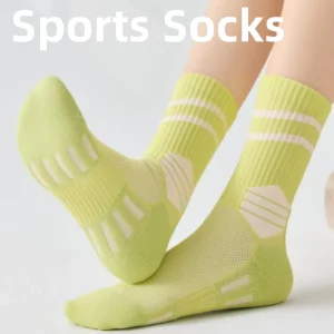 Women Breathable Mesh Elastic Casual Sports Socks Outdoor Athletic Running Basketball Moisture wicking Cotton Socks