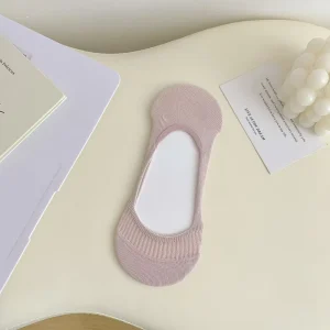 Women Breathable Thin No Show Invisible Socks Spring Summer Anti Slip Casual Sock