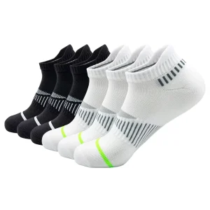 Women Cushioned Cotton Ankle Socks Custom Logo Printed Body Cuff Workout Deodorant Men Sports Running Socks