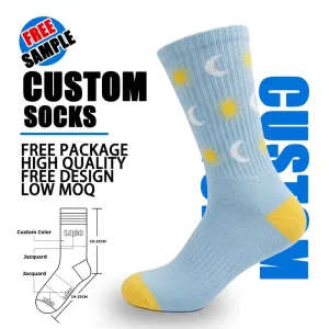 Women Custom Daily Beautiful Casual Unisex Cotton Dress Socks Comfortable Men Socks
