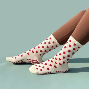 Women Custom Yoga Socks Ballet Sports Breathable Grip Socks Cotton Anti slip Non slip Pilates Socks