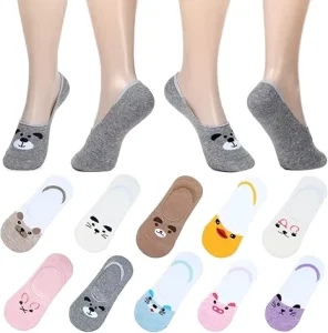 Women Cute Ankle No Show Liner Socks for Flats Slip on Shoes Invisible Hidden Low Profile Eco Friendly Body Logo Custom Color