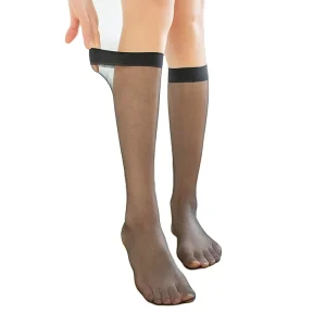 Women Fashion Knee High Long Nylon Sheer Silk Dress Socks