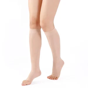 Women Knee High 20 30mmhg Medical Elastic Compression Stocking Private Label Socks
