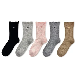 Women Knitting Socks Warm Keeping Fashionable Women Socks Soft and Comfortable HY W 093