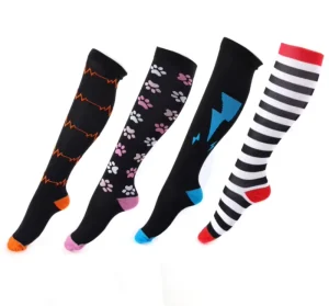 Women Men 20 30mmHg Compression Socks Support For Nurses Running Hiking Recovery