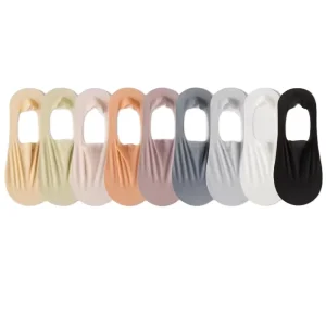 Women No Show Nylon Non Slip Low Cut Invisible Liner Thin Silk Socks Summer Thin Solid Casual No Show Socks