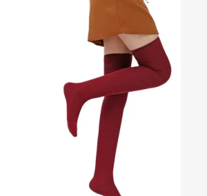 Women Socks Long Cotton Stockings Over Knee Thigh High Socks