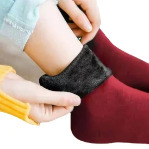 Women Thicken Thermal Snow Socks Seamless Velvet Boots Floor Sleeping Socks