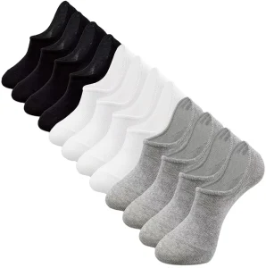 Women and Men No Show Socks Low Cut Anti slid Cotton Athletic Casual Socks