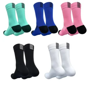 Women and Men Quick drying Mesh Breathable Nylon Plain Color Running Sports Cycling Socks