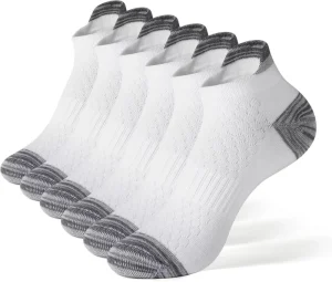 Women’s Ankle Socks Lightweight Breathable Quarter Socks Non Slip Athletic Running Tab Socks for Women