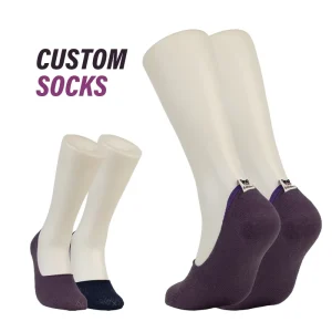 Women’s Anti Slip Custom No Show Dress Socks for Summer Breathable Knitted Ankle Daily Use Popular Design Sustainable Black