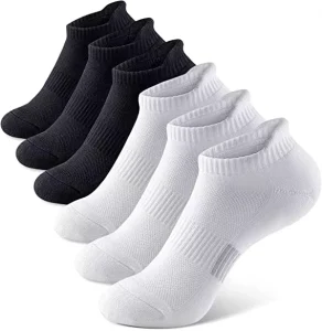 Women’s Athletic Solid Pattern Woven Ankle Socks Low Cut Cushioned Compression for Sports Yoga & Running Breathable Casual Style