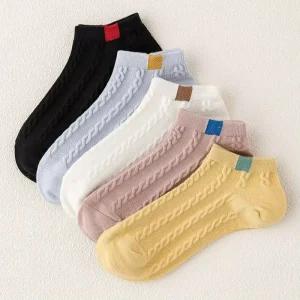 Women’s Bamboo Ankle Sport Socks Custom Grip Athletic Low Cut Short Ankle Socks With Logo Invisible No Show