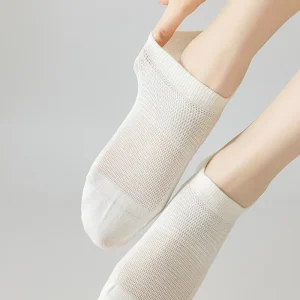 Women’s Boat Socks Shallow Mouth Invisible Pure Cotton Thin Style Boneless Seam Anti-Slip Non-Shedding Solid Color