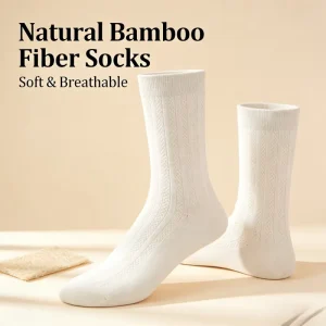 Women’s Casual Bamboo Socks Elastic and Breathable with Soft Character Pattern