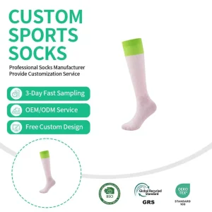 Women’s Compression Crew Socks Autumn Winter Knitted Anti-Bacterial Non-Slip Quick-Drying Breathable Cycling Cuff Logo