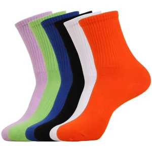 Women’s Cool Comfortable Breathable Knitted Ankle Socks with Toe Support Polyester Cotton Material Suitable for Spring