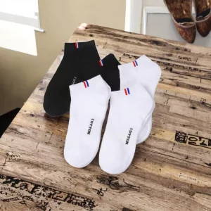 Women’s Cotton Boat Socks Breathable Sweat-Absorbent Ankle-Length Knitted Technique for Spring Season Daily Use
