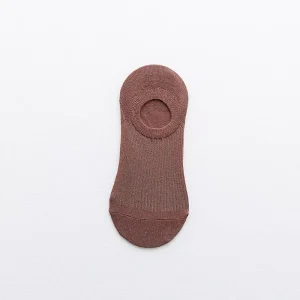Women’s Cotton No Show Socks Spring & Summer Low Cut Liner Socks Silicone Non Slip Heel Japanese Style Short Socks