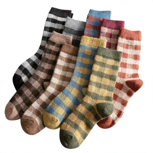 Women’s Cotton Wool Winter Warm Designed Socks for Women