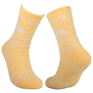 Women’s Crew Thermal Winter Socks Coral Fleece Stripe Dot Sneaker Fuzzy Fluffy Soft Warm Breathable Knitted