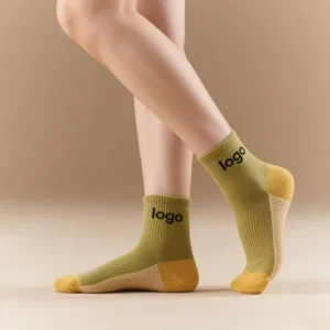 Women’s Custom Yoga Socks Pilates Non-Slip Grip Cotton Thick Breathable Eco-Friendly Spring Socks