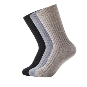 Women’s Customizable Mid-Calf 90% Wool Slouchy Socks Knitted Anti-Pilling Odor-Resistant Warm Crew