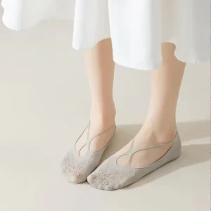 Women’s Gel Tab Invisible No Show Socks Multi-Color Anti-Bacterial Knitted