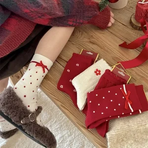 Women’s High Quality Eco-Friendly Compression Crew Socks Winter Warm Sleeping Fuzzy Thickened Soft Cozy Fluffy Transparent Daily