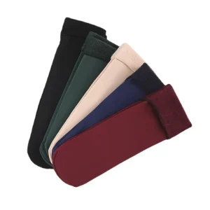 Women’s Men’s Autumn Winter Thermal Self-Heating Snow Socks Thickened Fleece Lined Ankle Length Mid-Calf Floor Socks