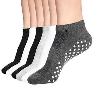 Womens & Mens Low Cut Socks Ankle No Show Athletic Short Cotton Trampoline Socks