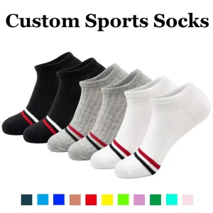 Women’s Men’s Unisex Summer Short Cotton Absorbent Breathable Quick Drying Solid Color Sports Running Socks Ankle Socks
