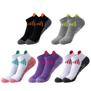 Women’s Moisture Wicking Cotton Ankle Socks for Running Basketball Fitness Outdoor Training Lightweight Low Cut Sports Socks