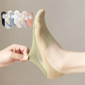 Womens No Show Thin Socks Cotton Nylon Low Cut Liner Non Slip Hidden Invisible Socks for Flats Sneaker