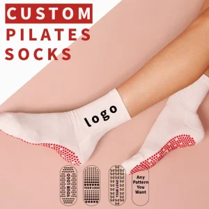 Women’s Non Slip Long Casual Grip Pilates Socks Spring Sports Yoga Socks