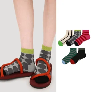 Women’s Personalized Floral Pattern Spandex/Nylon Crew Length Sweat-Absorbent Breathable Quick Dry Anti-Bacterial Casual Socks