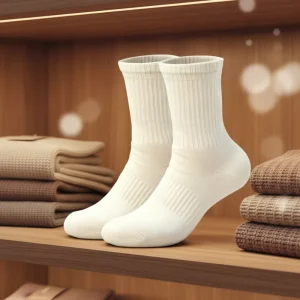 Womens Pima Cotton Socks Winter Standard Thermal Crew Cozy Cabin Comfortable Casual Anti Bacterial Solid Pattern