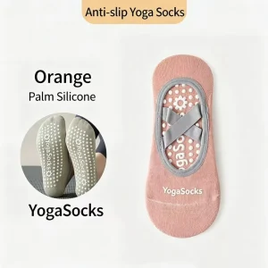 Women’s Professional Anti slip & Anti friction Pilates Yoga Socks Cotton Short Tube Solid Color for Indoor Fitness & Dance Yoga