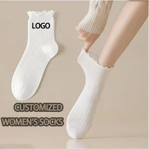 Women’s Seamless Mid Calf Socks Thin Summer Cotton Socks Solid Colors Hand Stitched Toe Soft Slouch Socks for Fall & Maternity