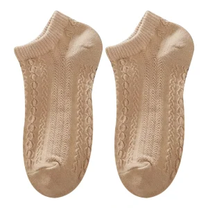 Women’s Socks Light Mouth Spring Summer Solid Color Thin Boat Socks Low Top Invisible Cotton Women’s Fashion Socks