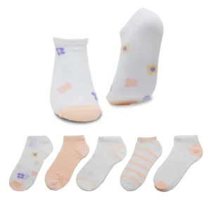 Women’s Soft Thin Shallow Cotton Sports Ankle Socks Solid Pattern Sweat Absorbing and Breathable