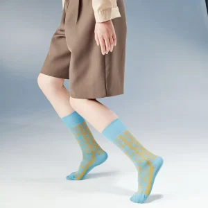 Women’s Summer Dress Socks Cozy Egyptian Cotton & Nylon Breathable Mid Calf Temperature regulating Luxuriously Lightweight