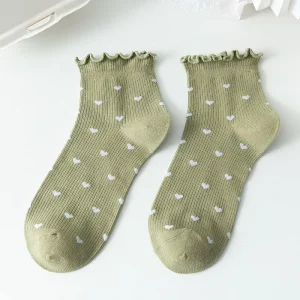 Women’s Summer Fashionable Crew Socks Breathable and Comfortable with Customized Logo Anti-Slip for Daily Use