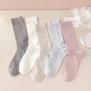 Women’s Summer R Anti Slip Quick Dry Crew Socks High Quality Spandex Polyester Comfortable Cushioned Breathable Daily Use Socks